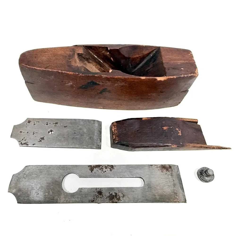 Antique Vintage Wooden Plane‎ Mathieson & Son – James River Works Steel Iron